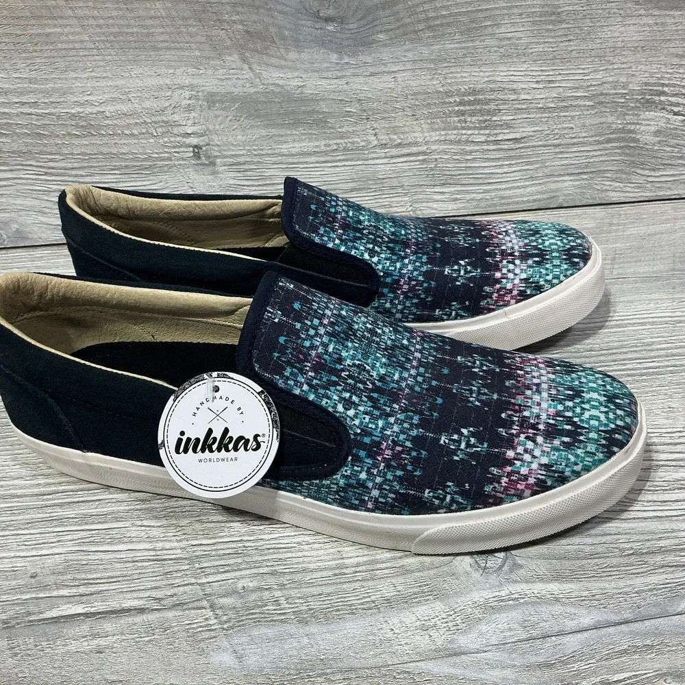 Inkkas Sokoke Canvas Slip-on Casual Loafers Shoes Sneakers Hand Crafted Men's 11